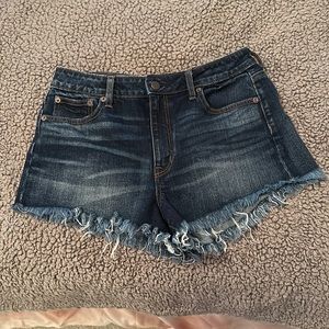 High waist denim short size 10 AE